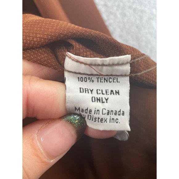 Robert Barakett Burnt Bronze With Texture Men's Dress Shirt Size Medium - Picture 7 of 9